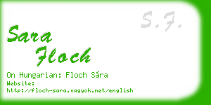 sara floch business card
